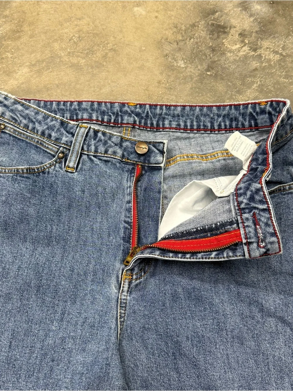 Y2K Wrangler Western High Rise Straight Leg Jeans 30x33